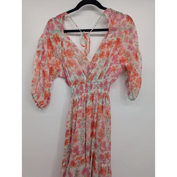 NWOT Misa Los Angeles Pippa Summer Maxi Dress Size XS Cora Flora #1B455 - Picture 8 of 12